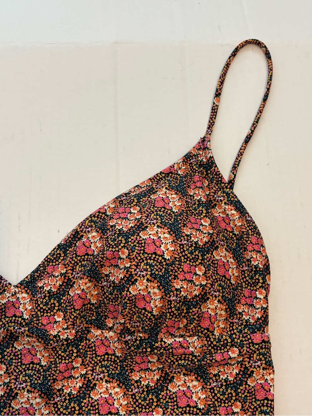 J Crew Strappy-Back Plunge One Piece Swimsuit in Ratti® Prism Floral Size 16 - Picture 5 of 8
